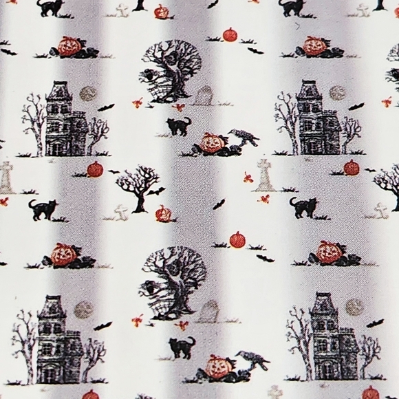 NWT Halloween Cute Spooky Print Shower Curtain Halloween Decor - Picture 4 of 4